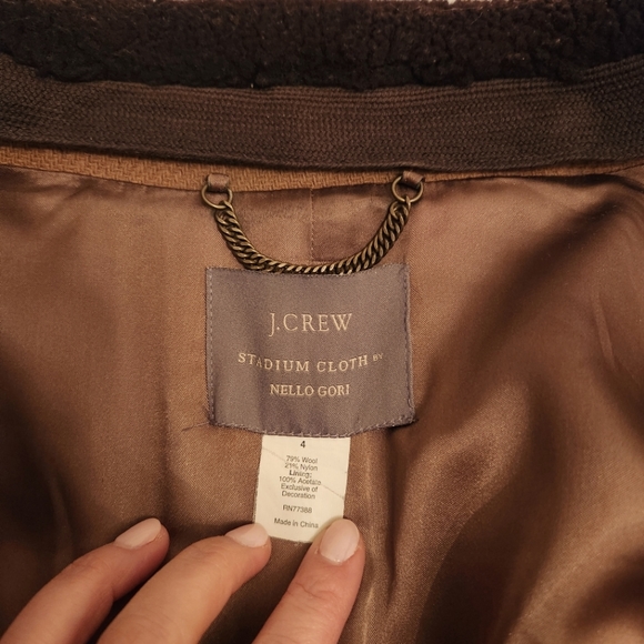 J. Crew Peacoat in Italian stadium-cloth wool Size 4 - Picture 3 of 3